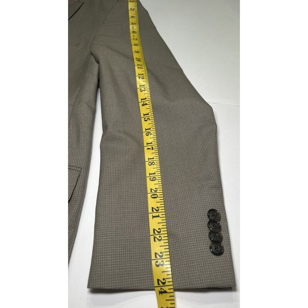 Sean John Men's Classic-Fit Brown/Tan Suit Separate Jacket-42R - Picture 5 of 8